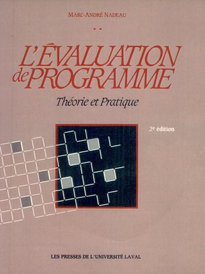 cover image of L'évaluation de programme 2e éd.